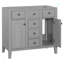 Meuble-lavabo simple l 35 po x P 18 po x H 34 po Karil-87128499