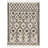 Adeen Shaggy Performance Tasseled Beige/Black Area Rug-2065492895
