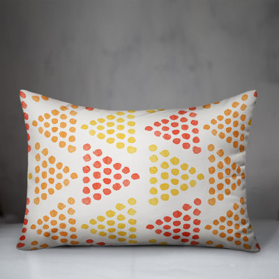 Polka Dots Outdoor Reversible Throw Pillow