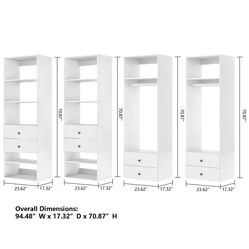 Rosmery 94.48'' Closet System