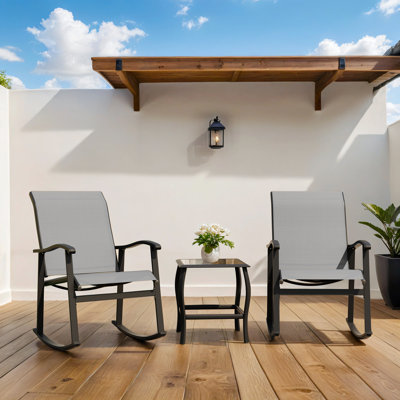 Armyn 2-Person Outdoor Patio Rocking Set
