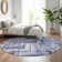 Premium Machine Washable Cerrito Blue Rug