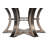 Tower Oak Round Solid Wood Top Dining Table-114022751