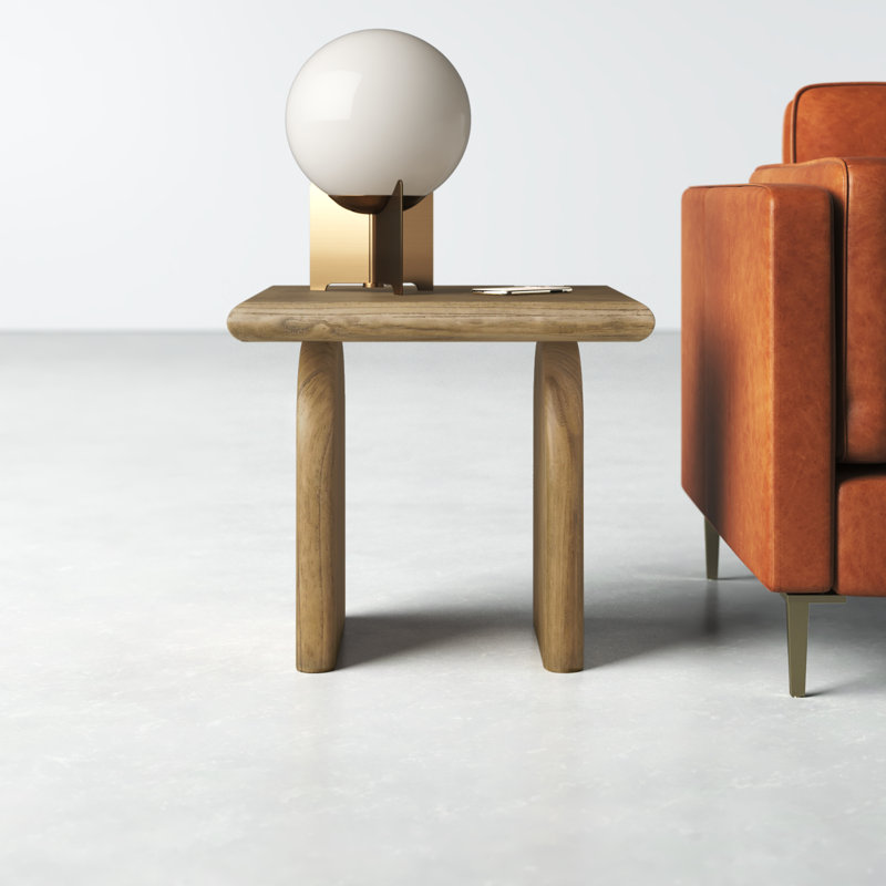 Fen Solid Wood End Table