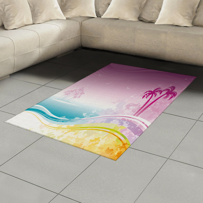 Tapis décoratif Luau, Rectangle— 4 pi x 5 pi 8 po