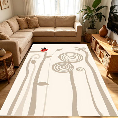 Tapis 1 pièce minimaliste et inspirés de la nature pour le salon, doux et confortable, adapté à toutes les saisons, facile à entretenir, tapis de sol intérieur lavable à la machine, adapté au salon, à la chambre à coucher, à la salle à manger, au bureau, à la maison, à la décoration extérieure .