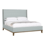 Michael Weiss Solid Wood Wingback Bed