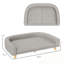 Lit pour chien avec coussin lavable et pieds robustes-55441149