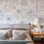 Adhésif mural prussien floral