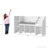 Aleedis 31.5'' H X 54.5'' W Bookcase with Upholstered Seat-102067439