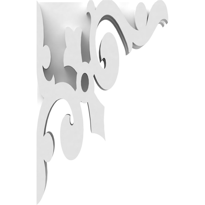 Corbeau en PVC de qualité architecturale Whitman, H 7 po x l 4,5 po x P 1,875 po