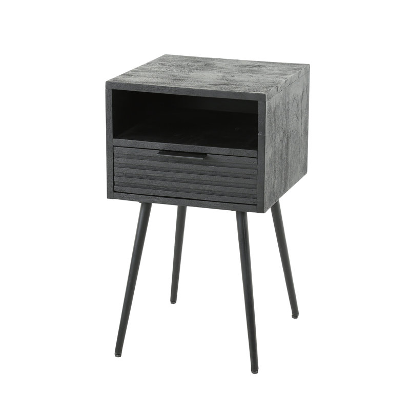 Laffoon 35cm W Steel Bedside Table