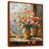 Toile avec cadre flottant brun