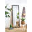 23" X 72" Full Length Mirror With Metal Beaded Frame, Rectangular Oversized Mirror For Living Room Bedroom, Black