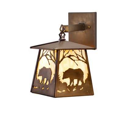 Rustic Lodge 1 - Light Swing Arm