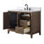 Meuble-lavabo autoportant à simple cuve 42 po avec plateau en marbre Caldwell-107663185-107663191-107663193
