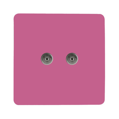 Trendi Switch 2 Gang Female Co-Axial Television Socket