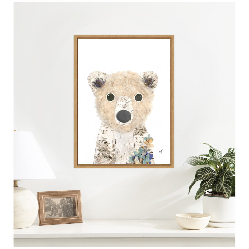 Ours polaire par Madeline Jeppesen, reproduction d'art sur toile encadrée