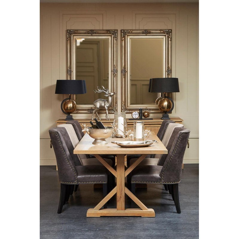 Pancras Solid Wood Flat Wall Mirror