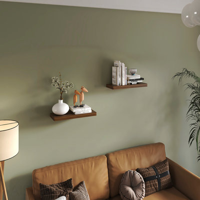 31.5" Wide Floating Shelves Set Of 2, Shelves For Wall Decor For Bedroom, Bathroom Storage Shelves, Book Shelves For Living Room