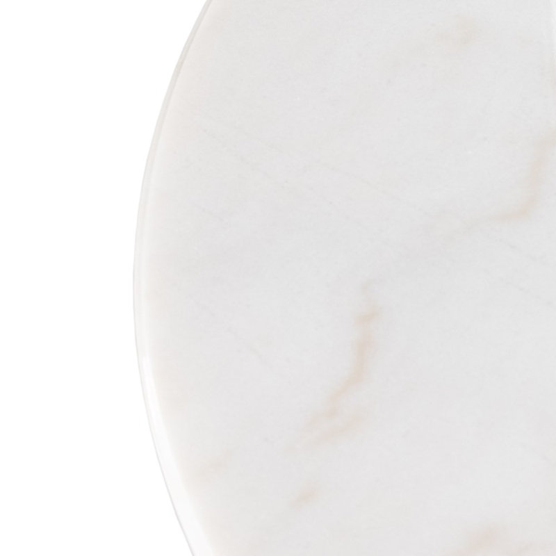 Caldwell Marble Coffee Table, White Marble