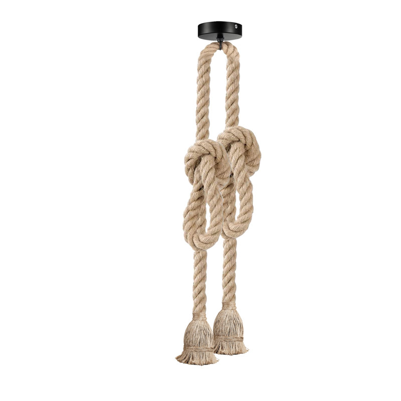 Colm 2 - Light Hemp Pendant, No