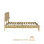 Lit plateforme en bois massif NTC avec tête de lit et lattes silencieuses NTC, style Mid-Century moderne, capacité de poids de 1000 lb, assemblage sans effort, grand sable-416198717-425854246
