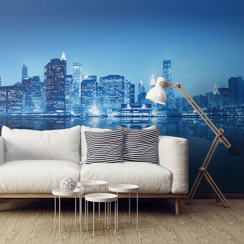 Panneau de papier peint Merethe City, L 100,08 po x l 96 po