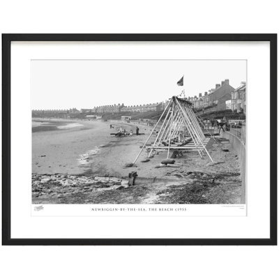 Newbiggin By The Sea, The Beach C1955 - Single Picture Frame Print