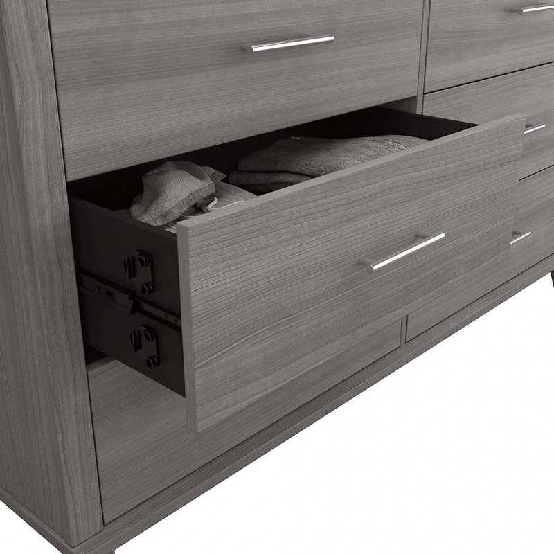 Giovanna 59'' W 6 - Drawer Dresser, Platinum Gray