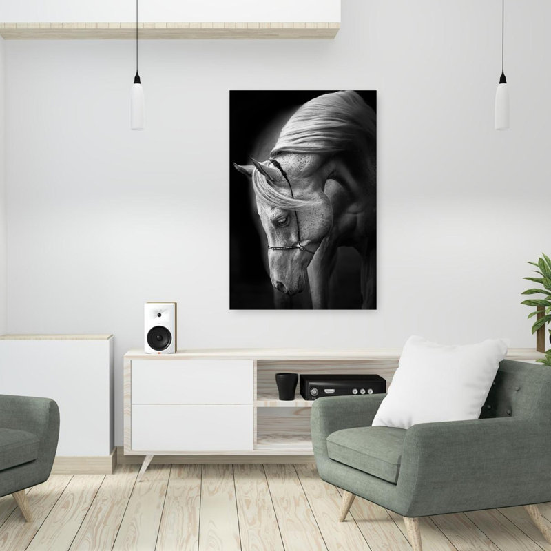 Art contemporain Art cheval contemporain, H 36 po x l 24 po