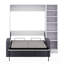 Lit escamotable Verlina avec canapé et tablettes-1229199933