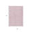 3' X 5' Pink And Ivory Geometric Washable Indoor Outdoor Area Rug