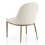 Chaise d'appoint rembourrée en métal martelé Lalia-126080947