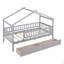 Lit simple en bois avec deux tiroirs-124917713