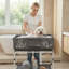 Dog Bathtub, Elevated Dog Bath Tub, Collapsible Pet Bathing Grooming Wash Station, Portable Foldable Space-saving, with Built-In Drain Hose for Small and Medium Pet Cat Indoor & Outdoor, Gray