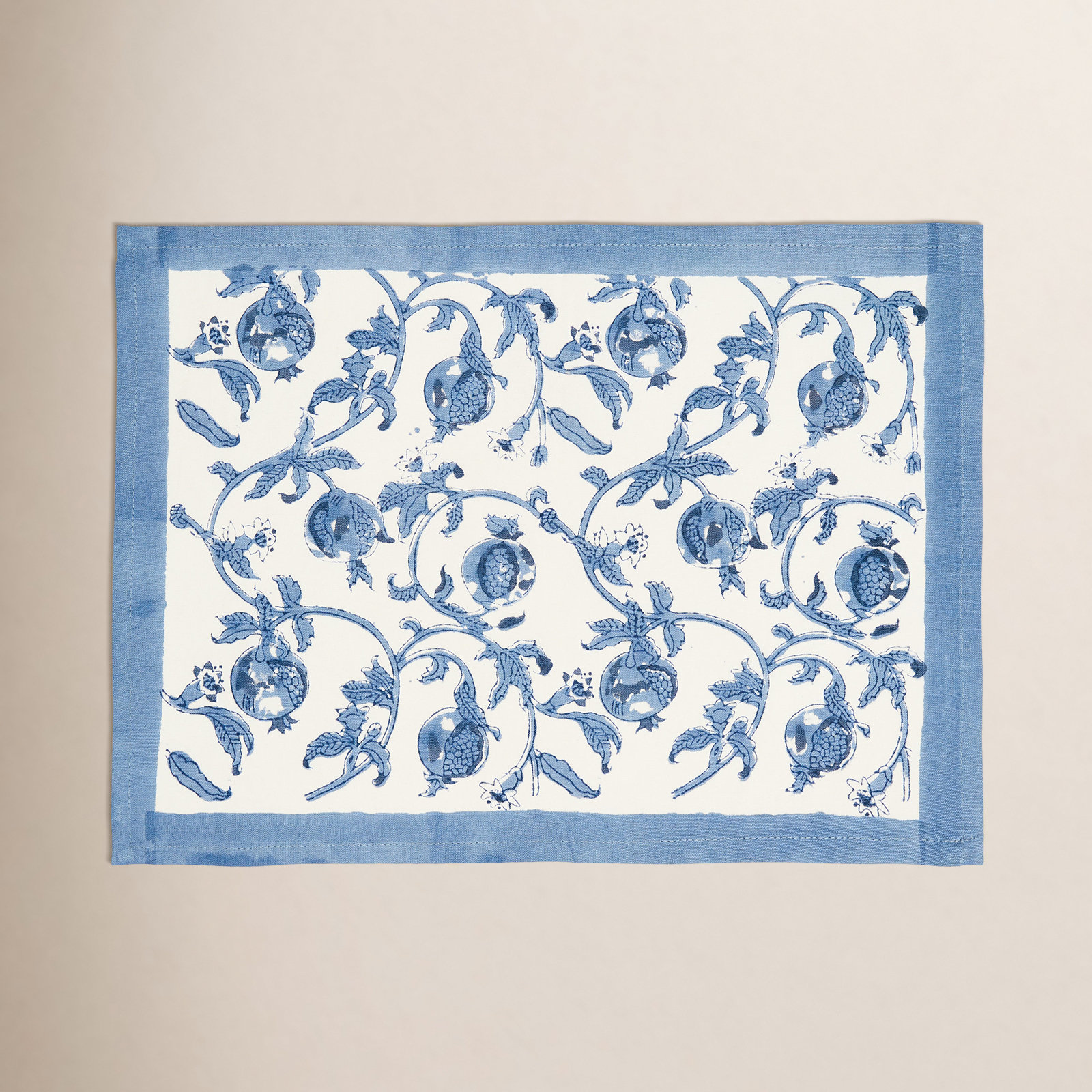 Brona 15" W x 18" L Placemat, Blue