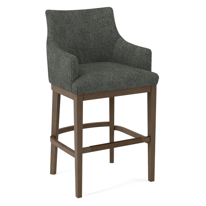 Upholstered Stool, 61353-71, Pecan