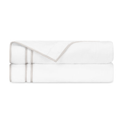 Ribbons 2 Piece Turkish Cotton Bath Towel Set