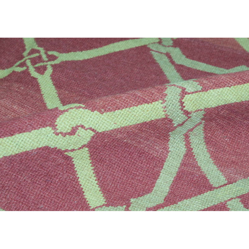 Hand-Knotted High-Quality Red Area Rug