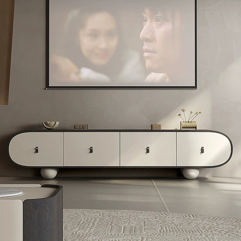 Meuble télé moderne simple laqué, 86.61"