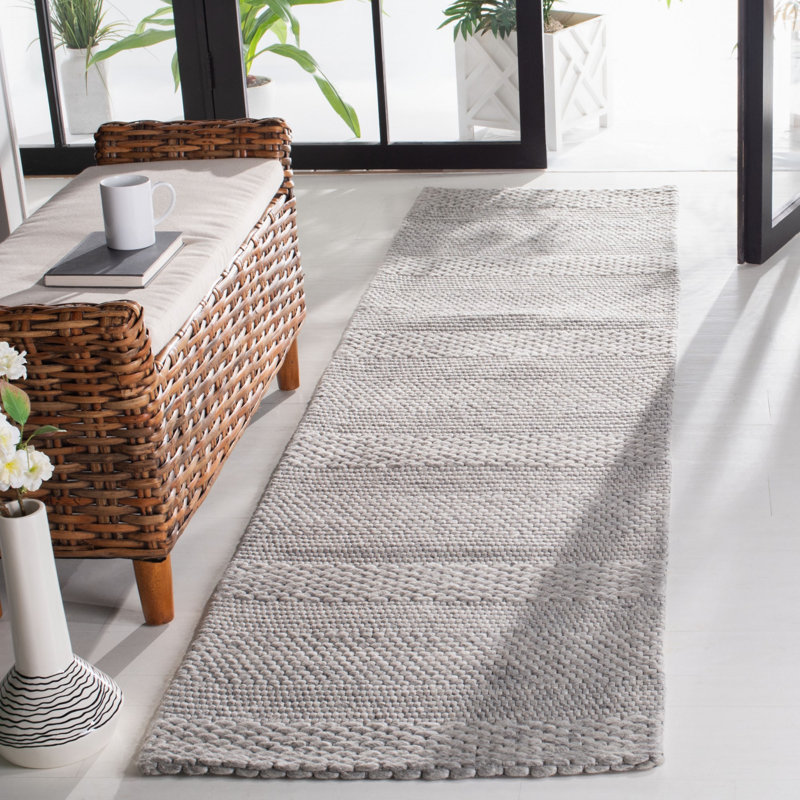 Tapis gris / argent Aden, Tapis de couloir 2 pi 3 po x 9 pi