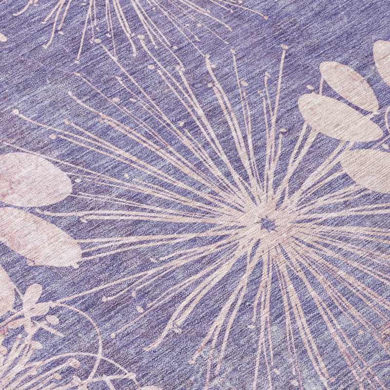 Machine Washable Indoor/Outdoor Leavittsburg ACN2225 Floral Rug, Rectangle 2'6" x 3'10"