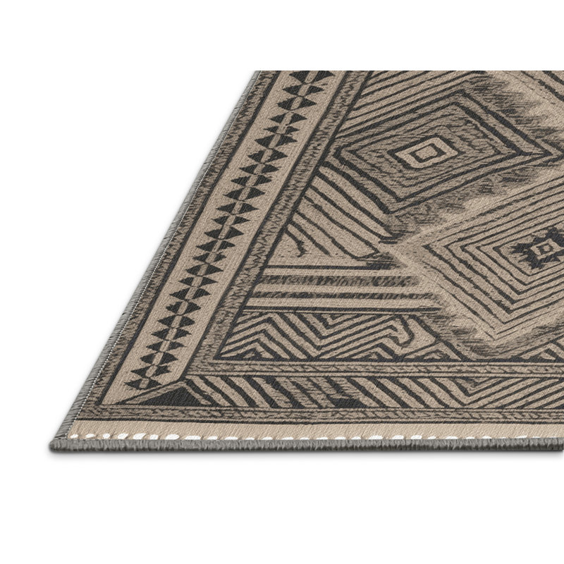 Washable Kapa Designs Hawaiian Area Rug, Rectangle 6' x 9'