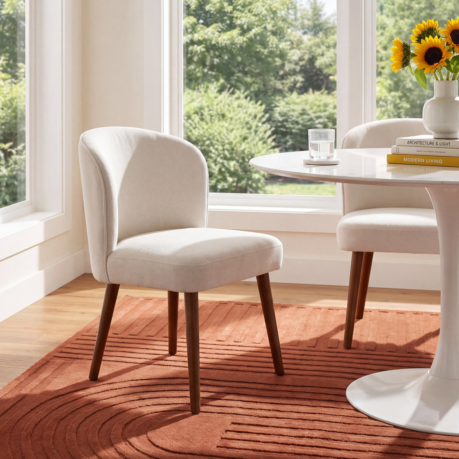 Davia Dining Chair, White
