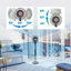 Ventilateur de piédestal 9 vitesses 9 po avec télécommande et oscillation multidirectionnelle Whisper