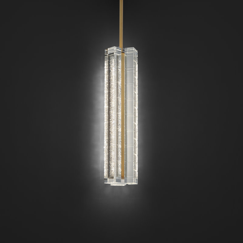 Abode 1 - Light LED Pendant, Aged Brass