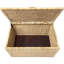 Ehemco Heavy Duty Water Hyacinth Wicker Storage Trunk With Metal Frame Natural