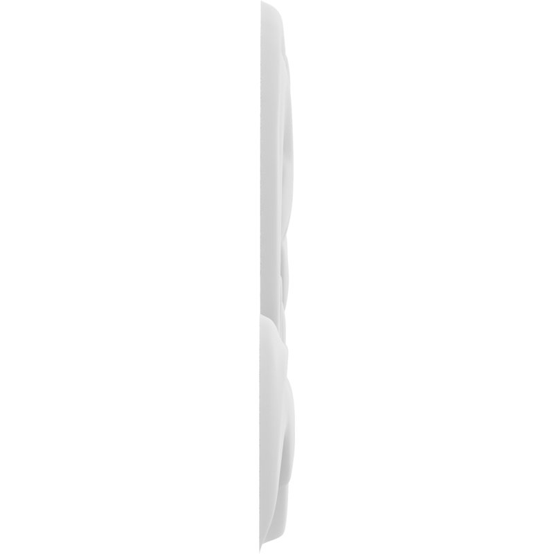 Rosette cheviot, H 10 po x l 7,5 po x P 0,63 po