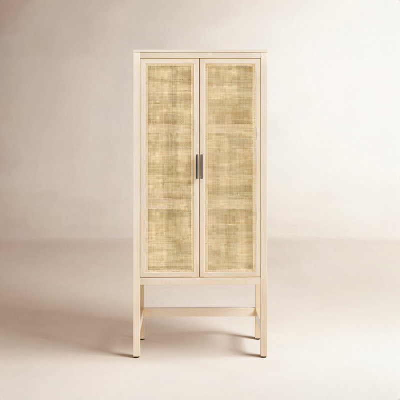 Caprice Solid Wood Accent Cabinet, Natural Mango